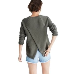 Madewell Sweater Cross-Back Province Pullover Boho Green Size XS G6851